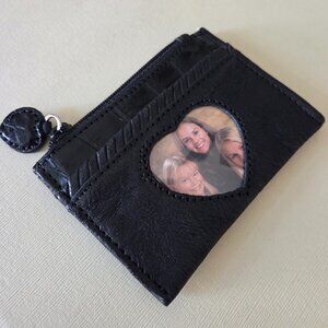 Brighton Leather Coin and Card Case with Heart ID Window